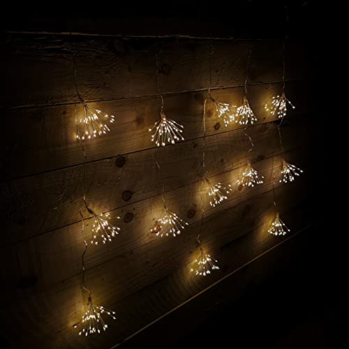 Samuel ALEXANDER 520 LED 13 x 90cm Fireworks Ball Curtain Lights on Clear Cable in Warm White