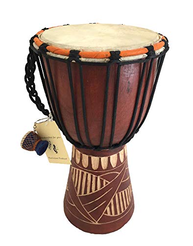 Tambour djembe 12" Monde Bazaar pour reconnecter avec vos émotions et l'art du rythme