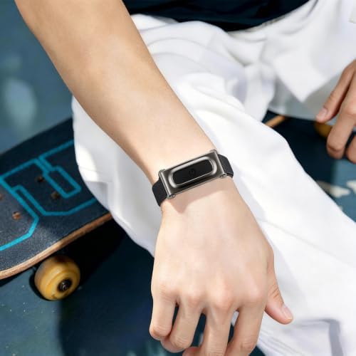FINTIE Stretchy Band Compatible with Fitbit Air, Sport Loop Elastic Strap - 3