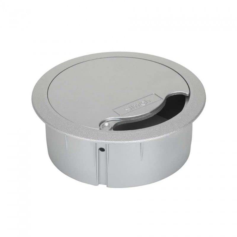 Passage de câble alu au sol finition premium pour bureau