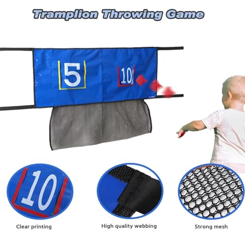 Filet de lancement de trampoline en PVC pour jeux de lancer interactifs dans le jardin - 6
