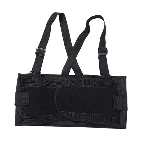 KOMBIUDA Men's Women's Weightlifting Belt Back Support Adjustable Lumbar Brace Protection Belt L 95CM