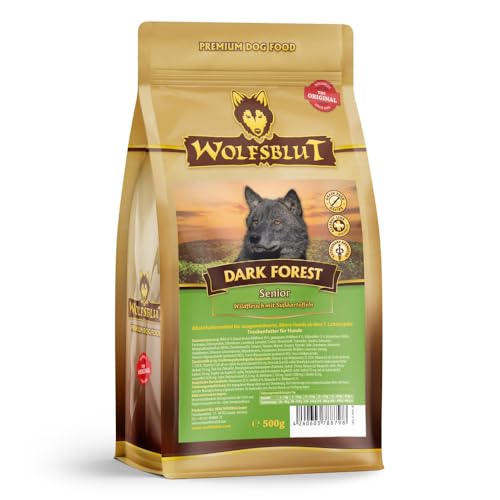Wolfsblut Dark Forest Senior Hundefutter mit Jagdfleisch und Süßkartoffeln für Senioren ab 7 Jahren (Packung mit 2)