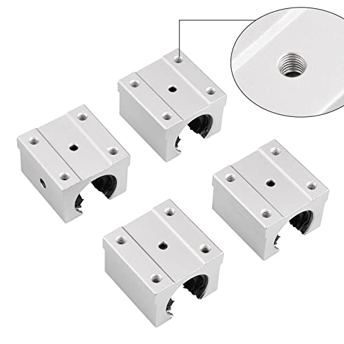 2Pcs Sbr12-300 With 4Pcs Sbr12Uu Square Type Block Bearing,Linear Motion Bearing Block For Sbr12 Linear Guide Rail For Cnc Machine,Linear Rail Overall Length 11.8 Inch(300Mm) #TOP3