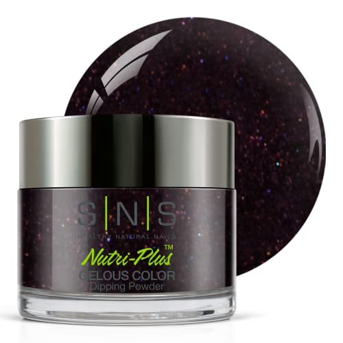 SNS Nail Dip Powder, Gelous Color Dipping Powder - Is That Black BOS22