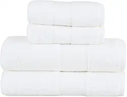 Jogo de Toalhas Buddemeyer Fio Penteado Alva Banho Branco 4 Peças
