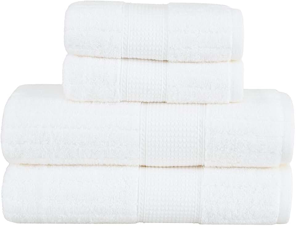 Jogo de Toalhas Buddemeyer Fio Penteado Alva Banho Branco 4 Peças