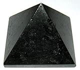 crystalmiracle Tormalina nera Feng Shui Piramide Cristallo Guarigione Bagua vaastu Reiki Home Office Regalo Benessere psichico Energia Pietra preziosa metafisica per unisex, Nero, 40 X 51 Mm immagine