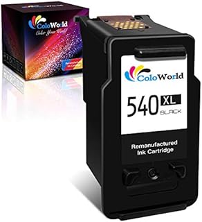 ColoWorld 540 XL Ink Cartridges, PG-540XL Remanufactured for Canon Printer Ink 540 for Pixma MG3650s MX475 TS5150 TS5151 MG4250 MG3250 MG3650 MG3150 MG3550 MX395 MG3600 MX375 GM2050 MG3200 Printers