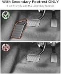 Car Floor Mats for Ford Transit Connect: 2014-2021 Front Row Mats | Only Fit Vinyl Floor, Custom Fit All Weather Floor Liners for Connect Van Accesories Heavy-Duty Anti-Slip Black TPE Carpets