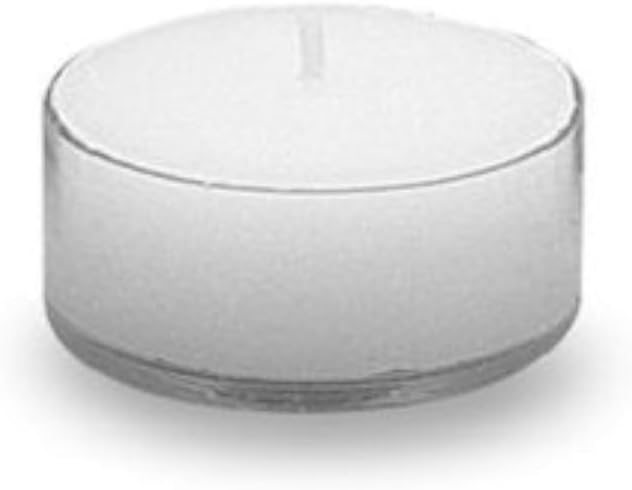 Bulk Tealights 250-Count Unscented Tealight Candles in Clear Cups