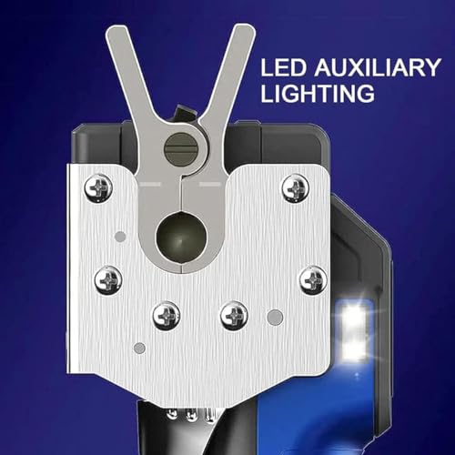 Outil d'évasement électrique 2 en 1, tube excentrique à 45° avec LED, mandrin de serrage pour tuyaux en cuivre souple/aluminium/laiton, sac de transport, métrique et pouces, 5 Chucks