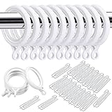 Wide range of applications: these curtain rings hooks are closed, which allows you to pull the curtain as quickly as possible without the risk of falling off. The curtain rings can be used for most types of curtains, such as shower curtain, window curtain, French curtain and so on