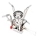 REEHUT Ultralight Portable Camping Stoves Backpacking Stove with Piezo Ignition Adjustable Valve Stainless Steel Material for Backpacking, Hiking, Riding, Mountaineering, Camping - Orange, 1 Pack