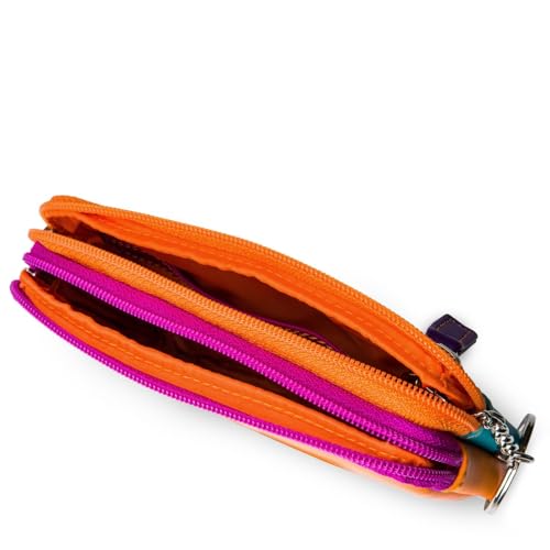 mywalit Small Leather Double Zip Purse | Coin Pocket & Zipped Compartment | Card Slot | Copacabana | Stylish & Compact Accessory for Men & Women | Perfect for Everyday Use2