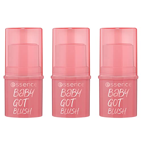 Esence Baby Got Blush, colorete, nº 30, rosa, natural, radiante fresco, vegano, sin alcohol, sin parabenos, sin partículas de microplástico, 3 unidades (3 x 5,5 g)