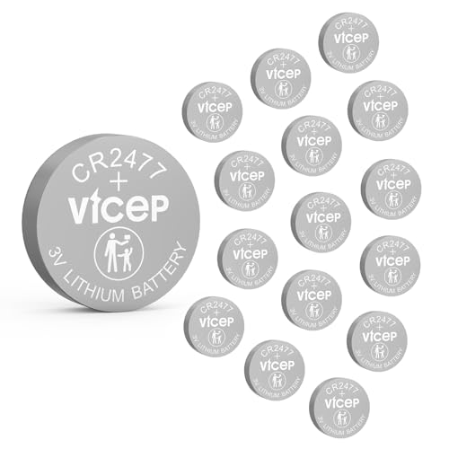 Pila de Litio CR2477 3V Pack 15 Unidades