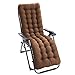 170 cm Coussin de Chaise Longue Jardin épais Bain de Soleil - Rouge - Coussin Transat avec housse antidérapante et Couvre-Chef Pliante intérieur extérieur pour Fauteuil Relax Lounge Marron