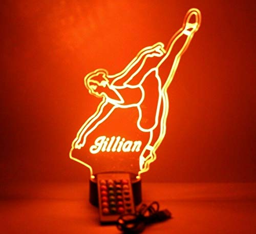 Lámpara de mesa personalizada LED multicolor con control remoto miniatura 7