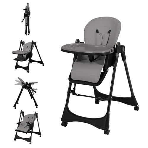 6-in-1 Convertible Baby High Chair with Rocker