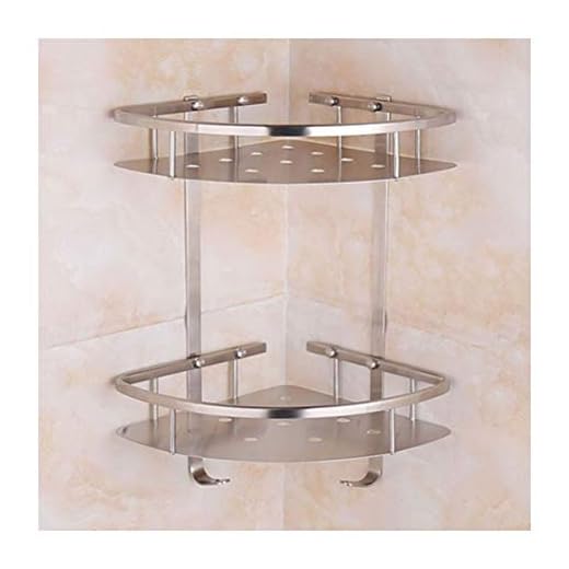 Shelf Toallero de Esquina para Ducha, Tornillos de Montaje en Pared, Estante de Ducha esquinero para Cocina, baño