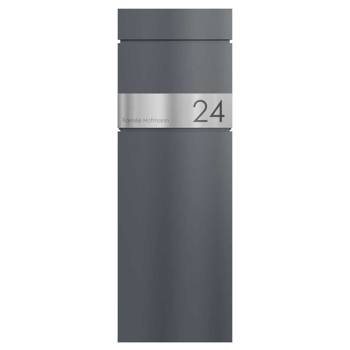Boîte aux lettres sur pied LESSING Edition - Design Elegance 1 (RAL 7016 gris anthracite)