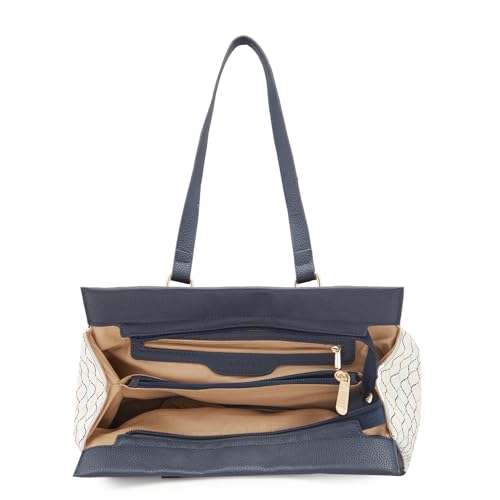 Image of Caprese Shane Satchel Bag, Large | Sleek Solid Designed Shoulder Bag for Women with Adjustable Sling Strap | Easy Back Access Pocket & Spacious | Perfect for College & Office Use