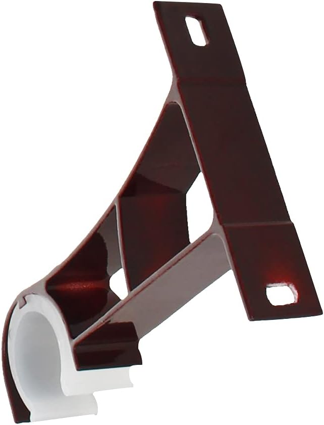 Brackets for Curtain Rods, 4Pcs Single Curtain Rod Brackets for Drapery Rod Premium Aluminum Alloy Heavy Duty Curtain Rod Holders for Living Room, Screen Porches, Family Room
