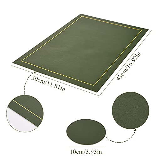 Ulikey Tovaglietta in Pelle, Antiscivolo