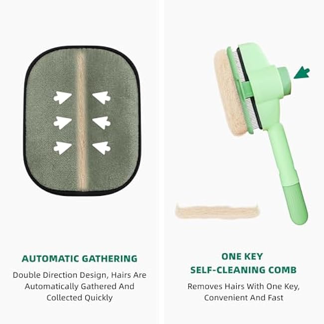 3 Pcs Pet Hair Removal Glove Set for Dog and Cat, Electrostatic Pet Hair Remover for Couch, Clothes, Carpet, Bed, and Furniture Stick with Pet Hair (2Pcs Gloves +1Pcs Brush)-5xlvlwDO