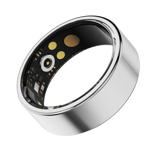 Anillo inteligente para mujeres y hombres, IP68, resistente al agua, seguimiento de actividad física, anillos inteligentes con monitor de frecuencia cardíaca, monitor de oxígeno en sangre, anillo de