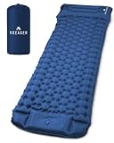 Voyager Materassino singolo ultraleggero, resistente nylon 40D + TPU, tappetino da campeggio autogonfiante, materasso gonfiabile compatto per campeggio, escursionismo, zaino in spalla, tappetini ad