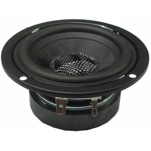 Wzmacnia basy 7.6 cm Głośniki niskotonowe Subwoofer Hifi Dźwięk HiFi, konstrukcje z włókna szklanego, 4 Ohm, 15 W Gumowy głośnik przestrzenny