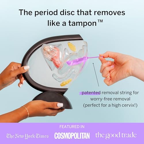 Image of Pixie Menstrual Disc for Feminine Care - Ranked 1 for Best Tampon Alternative Period Disc - 100% Medical-Grade Silicone - Removes Like a Tampon - Wear 12 Hours - Capacity of 3 Tampons (Small)