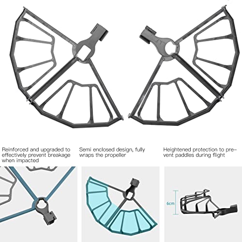 Image of Dilwe Drone Propeller Guard for 2 Pro / 2 Zoom, PV & ABS, Semi Enclosed Professional Drone Propeller Guard, Grey, 4 Pcs /Set Quick Release Propeller Blade Kit Drone Replacement