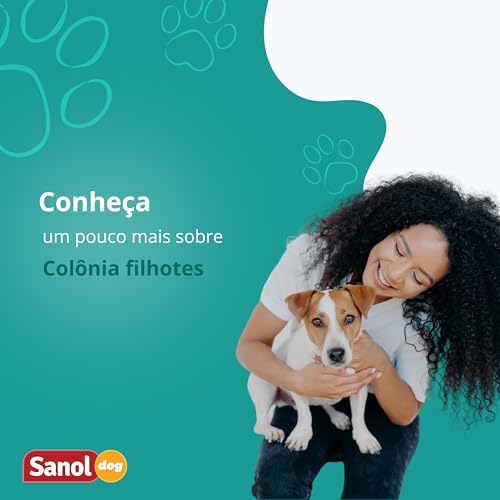 Sanol Dog Colônia Para Pêlos De Cães Filhote 120 Ml Azul
