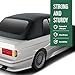 GRAND ORANGE Convertible Soft Top with Clear Window Compatible with BMW 3-Series E30 Convertible 1986-1993 Black