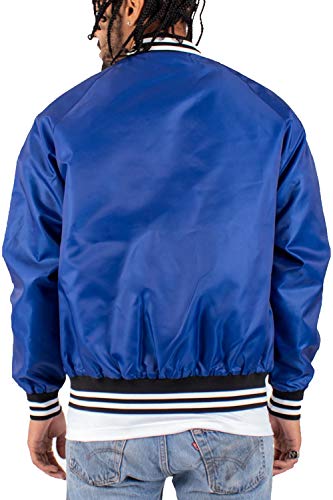Shaka Wear Men’s Bomber Jacket – Classic Padded Relaxed Fit Water Resistant College Baseball Varsity Coat Vbj13 Royal 2Xl #TOP2