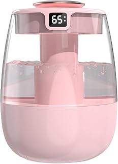 Sxmrmnx Humidificador para el hogar, dormitorio, USB, enchufable, pequeño, para sala de estar, oficina, escritorio, gran capacidad, fácil de instalar, fácil de usar, color rosa