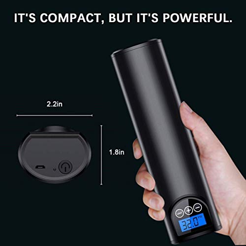 Vogvigo Mini Portable Vehicle-Mounted Intelligent Wireless Digital Air Compressor Pump Rechargeable 2000mah with Led Light and 150 Psi Maximum Inflation Pressure for Ball/Car Bicycle Tire/Toys/Other - Thumbnail 7
