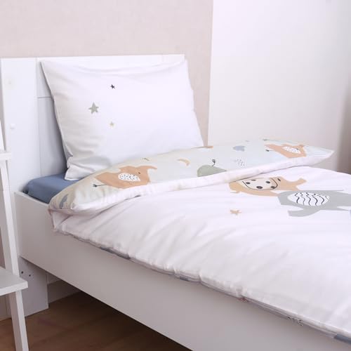 Housse de couette éléphants 100% coton renforcé de qualité supérieure herding babybest - 5
