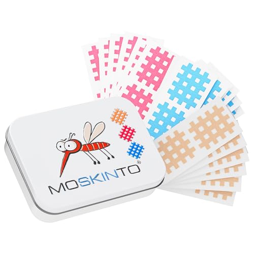 Moskinto | 42 Cerotti Antizanzare | Dopo Puntura Zanzare | Alternativa a Sticker Termici | Impermeabili e Anallergici | Riducono Prurito e Gonfiore | Ideali per Bambini e Adulti | Box Famiglia