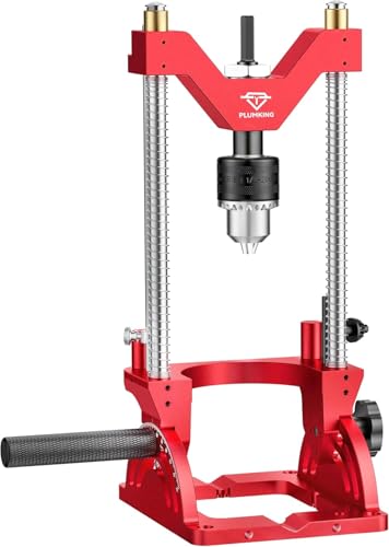 Tragbare Bohrhilfe zum präzisen Bohren im Winkel oder gerade, 0° bis 60° Winkel-Bohrlehre, Bohrständeradapter für Handbohrmaschine, tragbarer Bohrständer mit 1/2' Bohrfutter