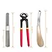 Docdciy Farrier Tools,8 inch Farrier Tool Kits （6 Piece） Goat Hoof Trimmers Mini Rasp Hoof File Goat Pig Equine Metal Shears Professional Farriers Hoof Nipper Cutter Handle Knife Goat Supplies