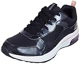 Leder-Laufsohle Skechers Damen Bobs Pulse Air Sneaker, Schwarz, 41 EU