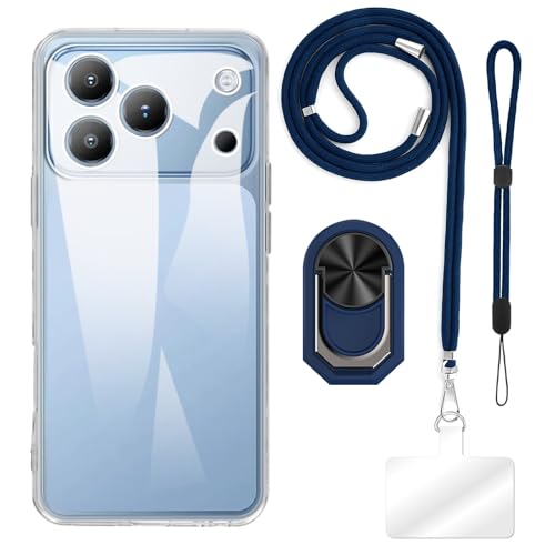ESACMOT [4 in 1] �P�[�X Blackview Wave 7C �Ƃ̌݊�������A�X�g���b�v�A���X�g�o���h�A�����O�t���A�ϏՌ��ی�J�o�[���s�p�Z�b�g (�N���A�P�[�X + �u���[�Z�b�g)