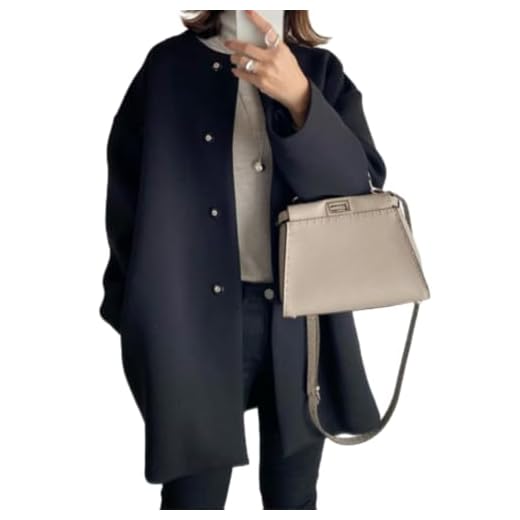 shenyoukong Manteau Droit, Manteau Simple Boutonnage pour Femme, Trench-Coat Long, Manteau Mi-Long, Cardigan De Couleur Unie, Trench-Coat Boutonné, Manteau De Salon à Manches Longues (Noir,L)