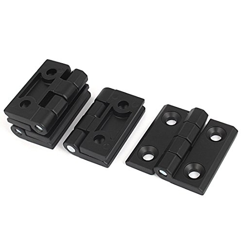 Uxcell Cupboard Door 50Mm X 50Mm Aluminium Ball Bearing Hinge Black 4Pcs #TOP9