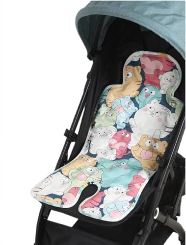 ベビーカーシート クッション ベビーカー 保冷シート接触冷感 洗える 冷感 ひんやりシート アイスまくら チャイルドシート ジェルタイプ 新型保冷素材 おでかけ ベビーチェア 接触冷感 ベビーカーマット 立体構造 暑さ対策 (A)