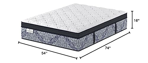 Kingsdown Passions Kelbrooke 16 Plush Euro Pillow Top Hybrid Mattress - Full Size with Cool Gel Memory Foam and Motion Isolation